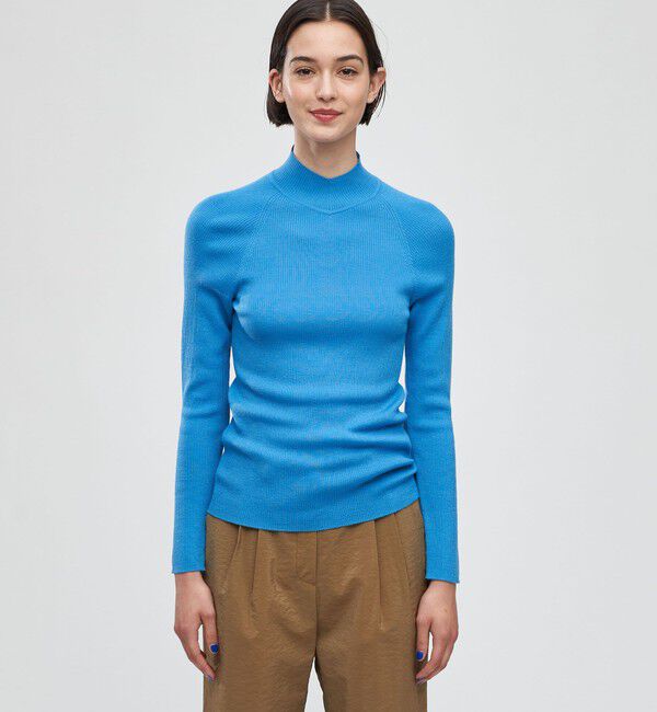 DES PRES「ウーステッドウールリブ ハイネックプルオーバー」|ニット・セーター|