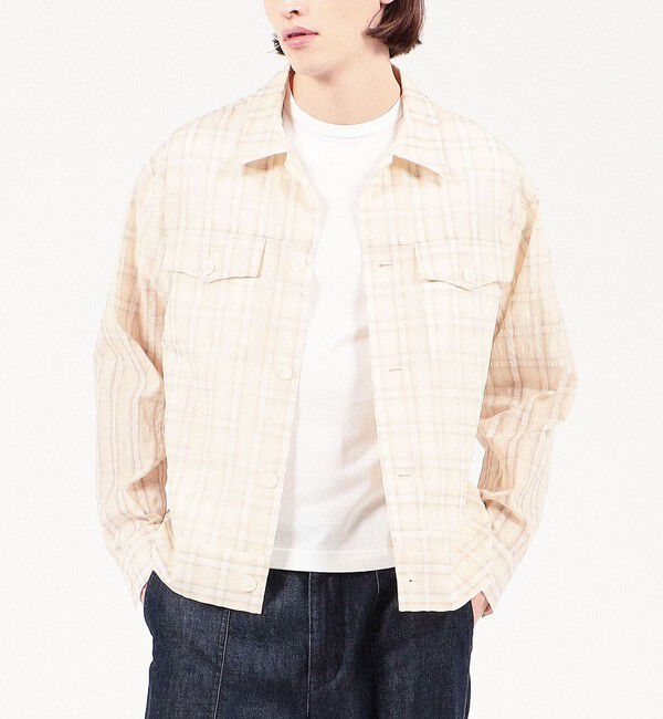 TOMORROWLAND MENS「ポリエステルナイロンキュプラ Gジャン」|ブルゾン・スタジャン|