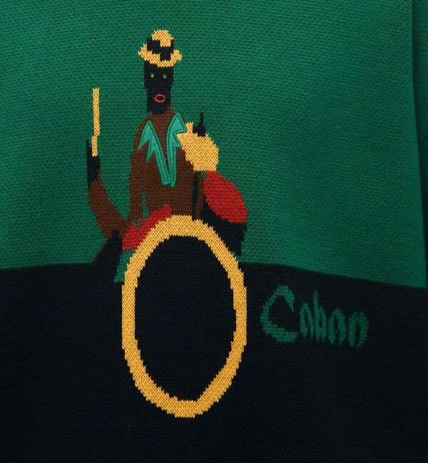 CABaN「CABaN コットンカシミヤジャカード JAZZ DRUM クルーネックプルオーバー」|ニット・セーター|