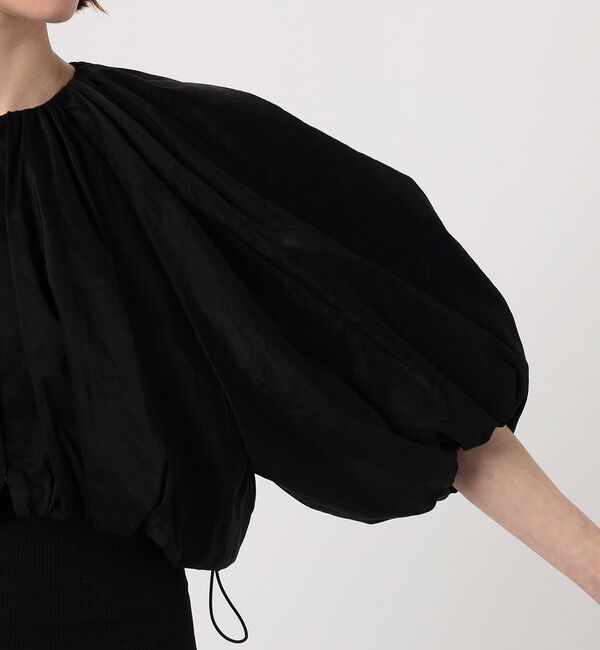 DES PRES「シルクラミーワッシャー ギャザーブルゾン」|ブルゾン・スタジャン|