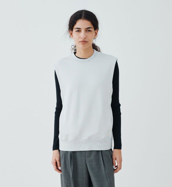 GALERIE VIE「ラメウラケ クルーネックベスト」|スウェット・ジャージ|