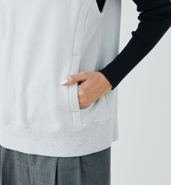 GALERIE VIE「ラメウラケ クルーネックベスト」|スウェット・ジャージ|