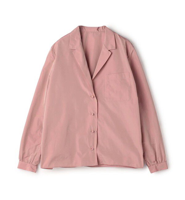 BACCA「ポリエステルタフタ オープンシャツ」|シャツ・ブラウス|33 ピンク