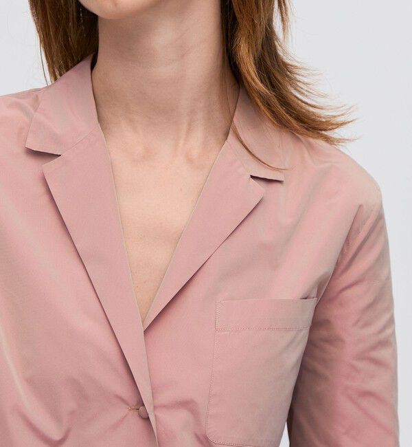 BACCA「ポリエステルタフタ オープンシャツ」|シャツ・ブラウス|