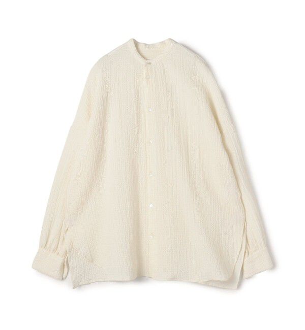 GALERIE VIE「エアリーサッカー スタンドカラーロングシャツ」|シャツ・ブラウス|11 ホワイト