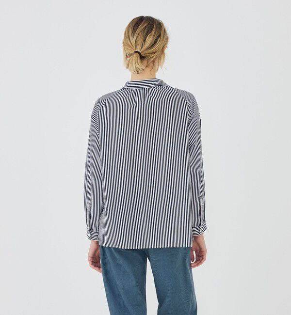 GALERIE VIE「シルキーコットン スキッパーブラウス」|シャツ・ブラウス|