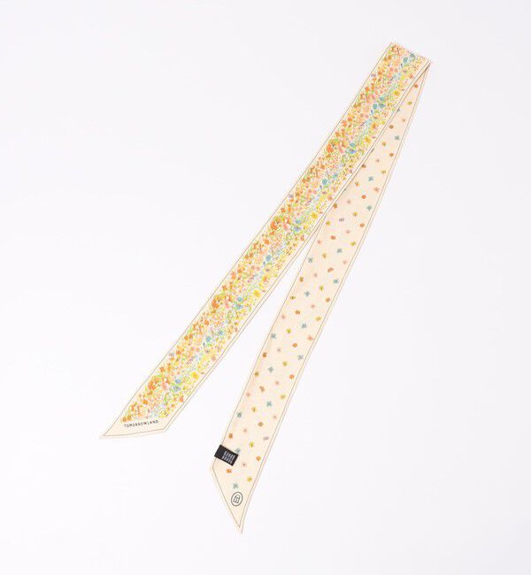 TOMORROWLAND GOODS「Atelier TOMORROWLAND FLOWER シルク ボウタイスカーフ」|バンダナ・スカーフ|