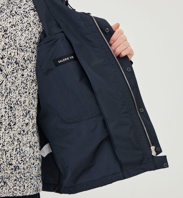 GALERIE VIE「メモリータフタ フーデッドブルゾン」|ブルゾン・スタジャン|