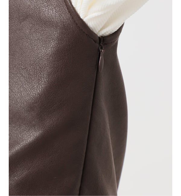  「《予約》FAUX LEATHER TOPS：ブラウス」|シャツ・ブラウス|