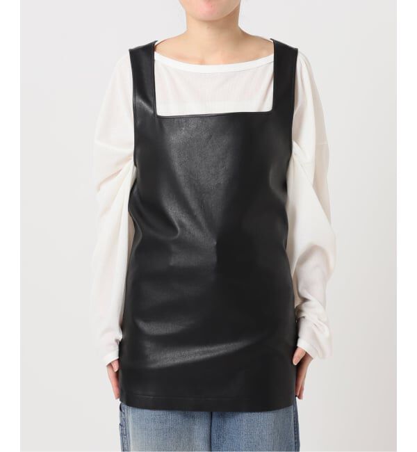  「《予約》FAUX LEATHER TOPS：ブラウス」|シャツ・ブラウス|