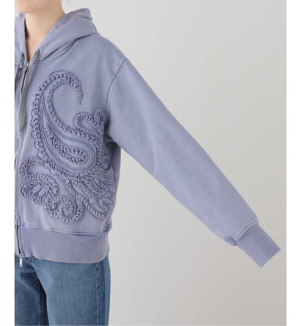  「TAAKK SCULPTURAL EMBROIDERY ZIP HOODIE TA26SS-JR054：スウェット」|スウェット・ジャージ|