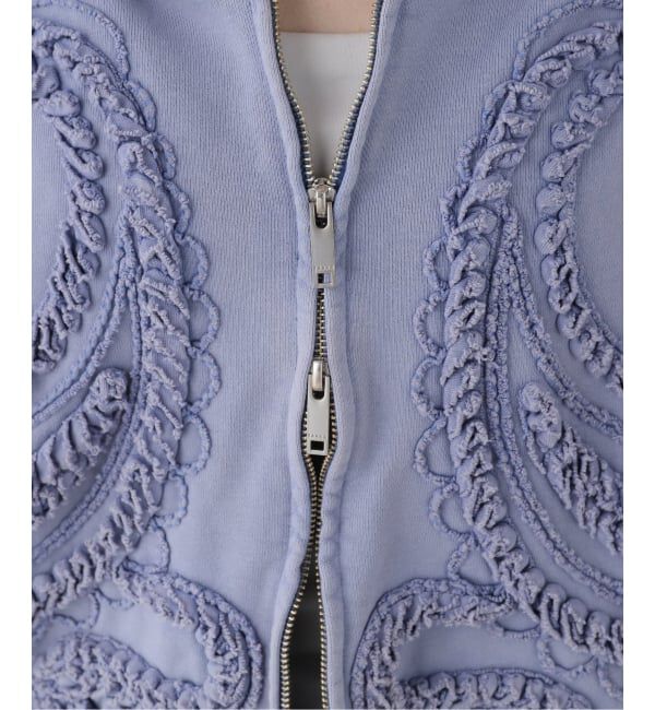  「TAAKK SCULPTURAL EMBROIDERY ZIP HOODIE TA26SS-JR054：スウェット」|スウェット・ジャージ|