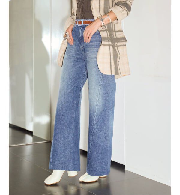  「TANAKA BOY JEAN TROUSERS ST-245-VMB：デニムパンツ」|デニム|ネイビー