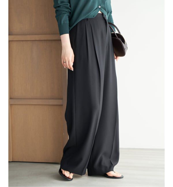 Plage「《予約》2 Tuck Elegant パンツ」|スラックス|