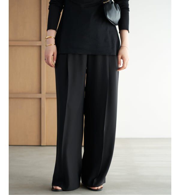 Plage「《予約》2 Tuck Elegant パンツ」|スラックス|