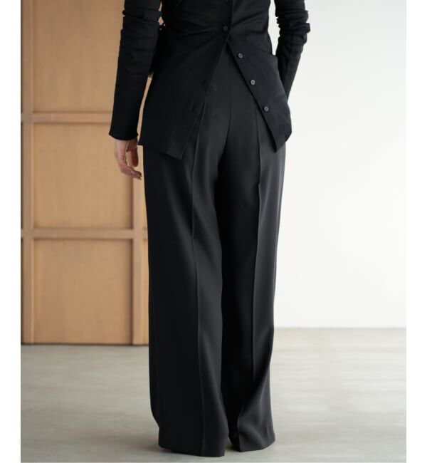 Plage「《予約》2 Tuck Elegant パンツ」|スラックス|