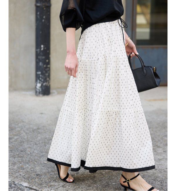 SLOBE IENA「TCドビーティアードスカート」|スカート|