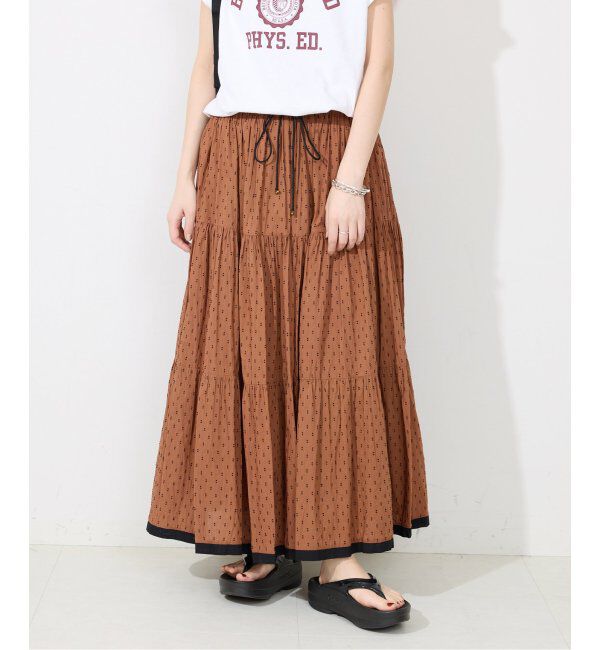 SLOBE IENA「TCドビーティアードスカート」|スカート|