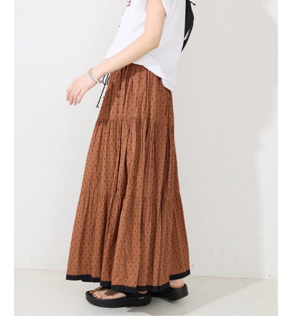SLOBE IENA「TCドビーティアードスカート」|スカート|