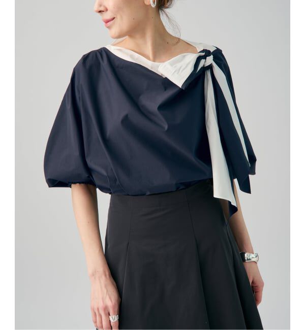 VERMEIL par iena「《予約》リボンブラウス」|シャツ・ブラウス|