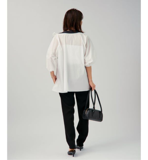 VERMEIL par iena「《予約》リボンブラウス」|シャツ・ブラウス|