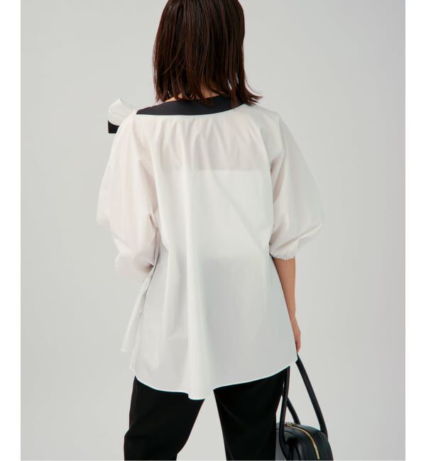 VERMEIL par iena「《予約》リボンブラウス」|シャツ・ブラウス|