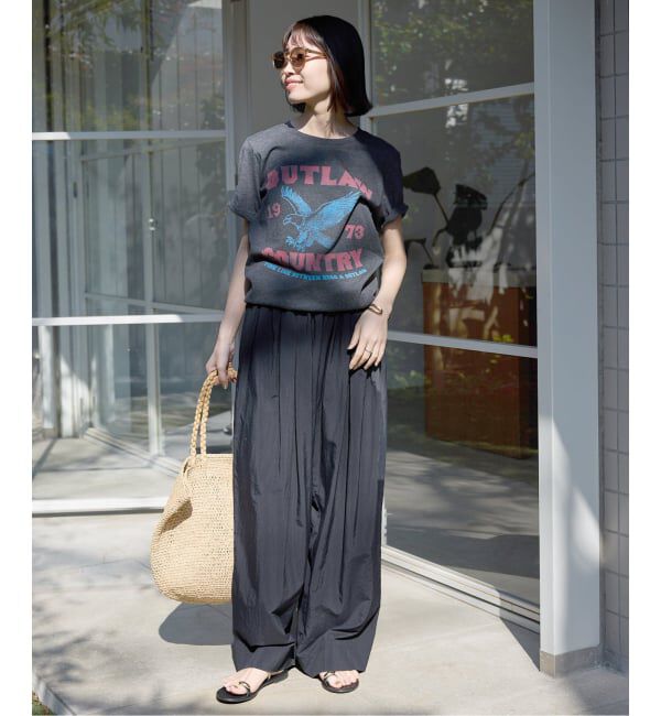 SLOBE IENA「《WEB限定/追加予約》撥水タフタタックギャザーイージーパンツ」|その他|