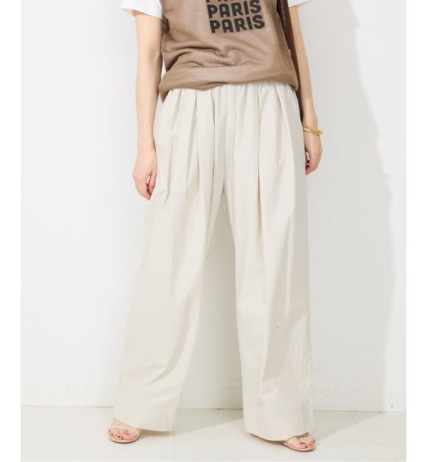 SLOBE IENA「《WEB限定/追加予約》撥水タフタタックギャザーイージーパンツ」|その他|