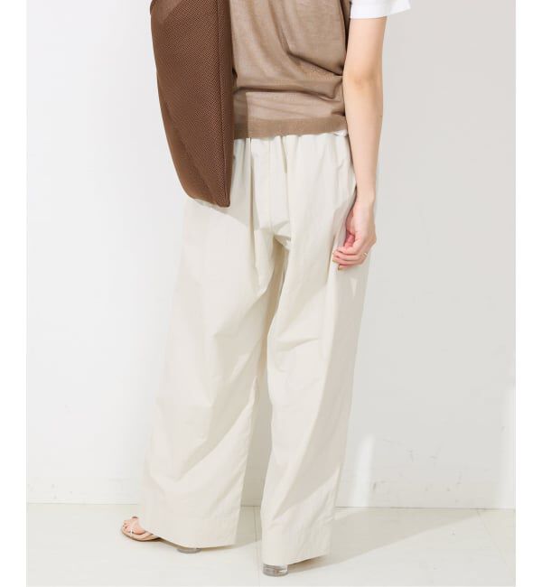 SLOBE IENA「《WEB限定/追加予約》撥水タフタタックギャザーイージーパンツ」|その他|