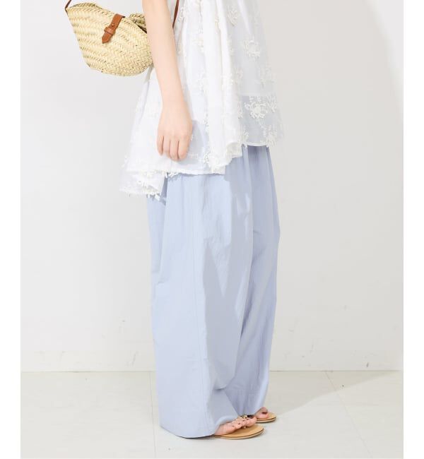 SLOBE IENA「《WEB限定/追加予約》撥水タフタタックギャザーイージーパンツ」|その他|