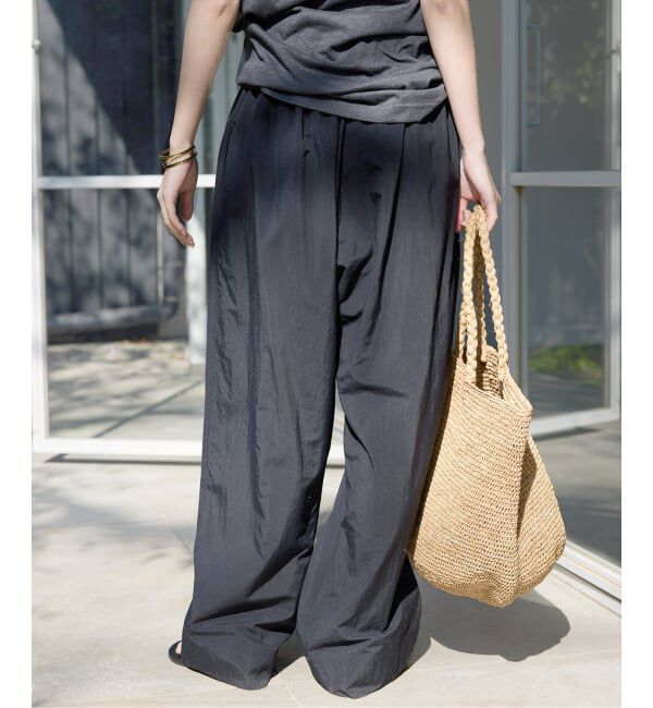 SLOBE IENA「《WEB限定/追加予約》撥水タフタタックギャザーイージーパンツ」|その他|