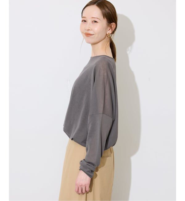 SLOBE IENA「《シリーズあり/追加予約》コットンシルクビックプルオーバー」|ニット・セーター|