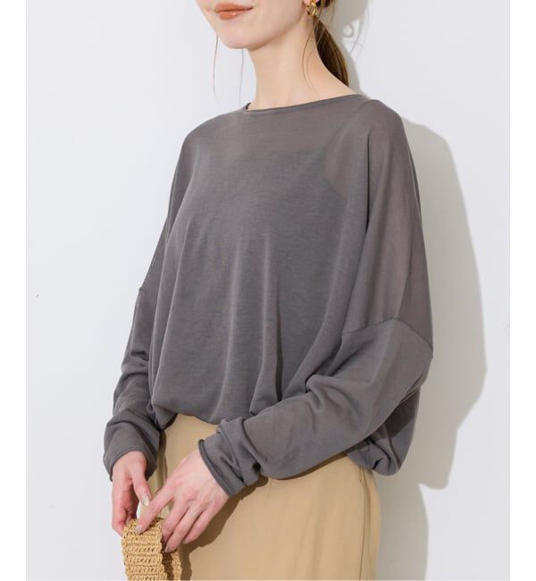 SLOBE IENA「《シリーズあり/追加予約》コットンシルクビックプルオーバー」|ニット・セーター|