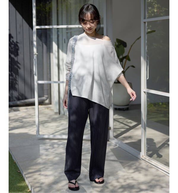 SLOBE IENA「《シリーズあり/追加予約》コットンシルクビックプルオーバー」|ニット・セーター|