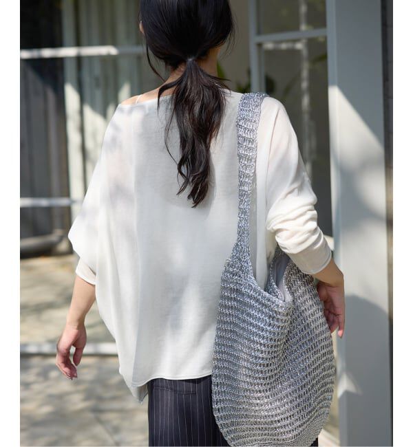 SLOBE IENA「《シリーズあり/追加予約》コットンシルクビックプルオーバー」|ニット・セーター|