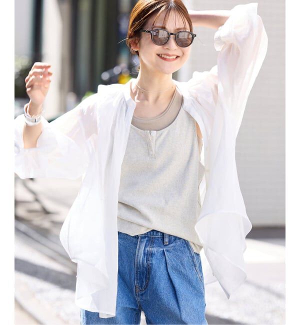 SLOBE IENA「《追加予約》ラミースキッパーシャツ」|シャツ・ブラウス|ホワイト