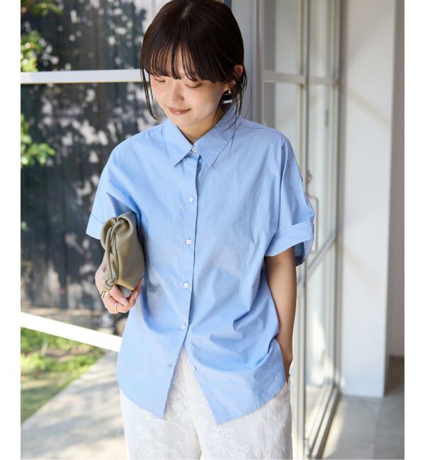 SLOBE IENA「《予約》ハーフスリーブシャツ」|シャツ・ブラウス|