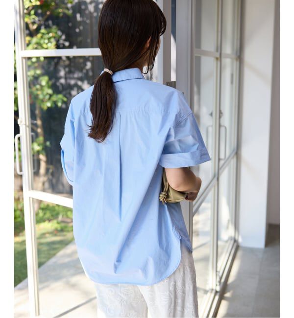 SLOBE IENA「《予約》ハーフスリーブシャツ」|シャツ・ブラウス|