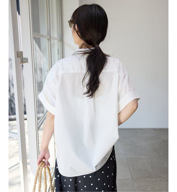SLOBE IENA「《予約》ハーフスリーブシャツ」|シャツ・ブラウス|