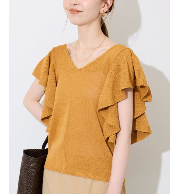 SLOBE IENA「《予約》フレアスリーブニット」|ニット・セーター|