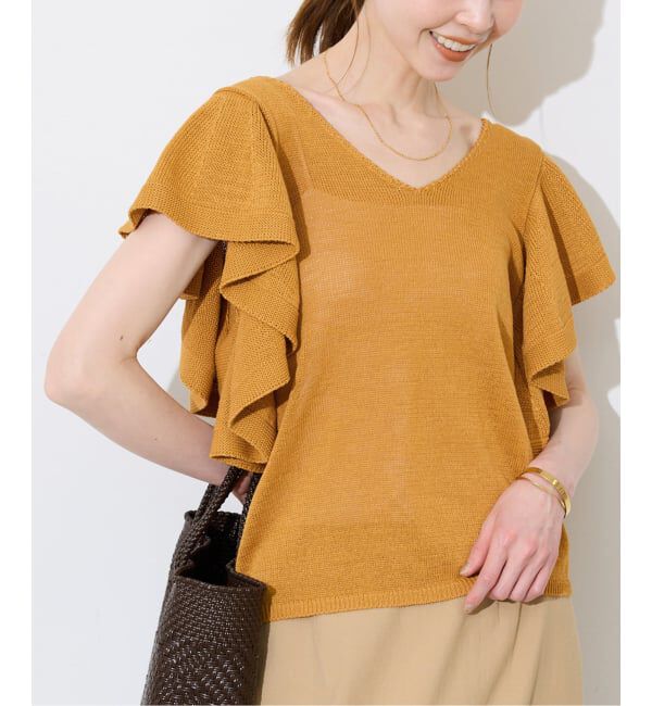 SLOBE IENA「《予約》フレアスリーブニット」|ニット・セーター|