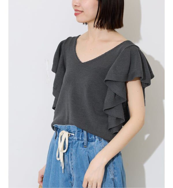 SLOBE IENA「《予約》フレアスリーブニット」|ニット・セーター|