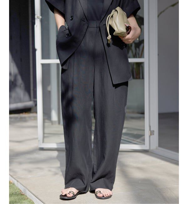 SLOBE IENA「《セットアップ対応可/予約》リネン混パンツ」|その他|