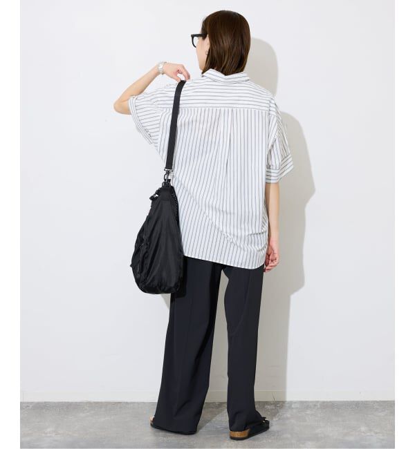 SLOBE IENA「《汗染み防止/接触冷感/吸水速乾/予約》PEストレッチイージースラックス」|スラックス|