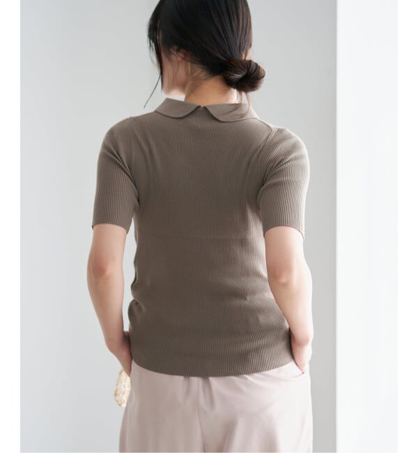 IENA「《予約》ECO SPLASH襟付きプルオーバー」|ニット・セーター|