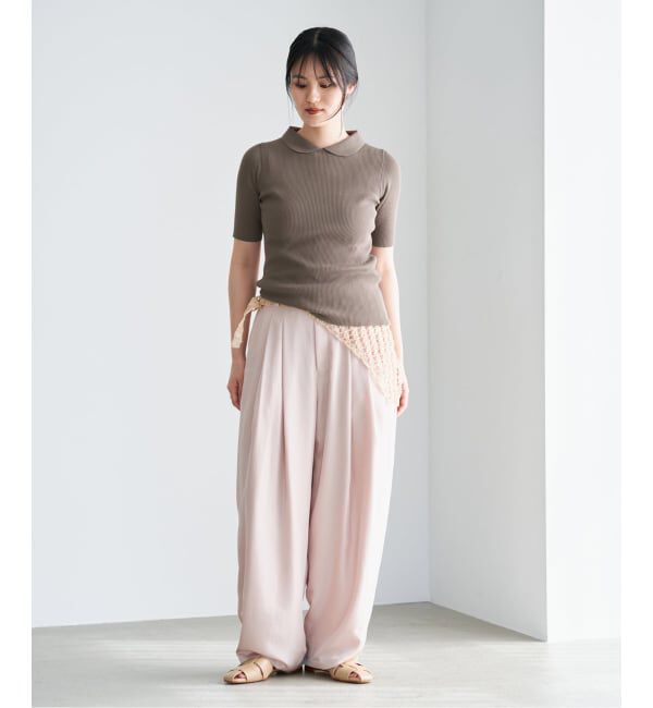 IENA「《予約》ECO SPLASH襟付きプルオーバー」|ニット・セーター|