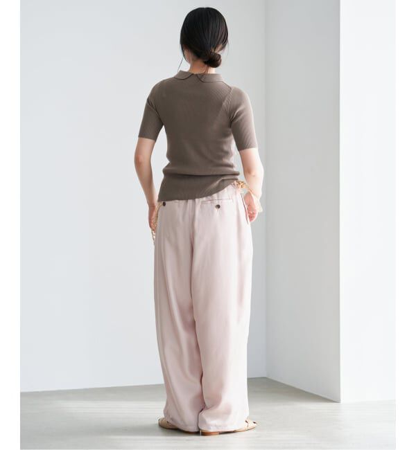 IENA「《予約》ECO SPLASH襟付きプルオーバー」|ニット・セーター|