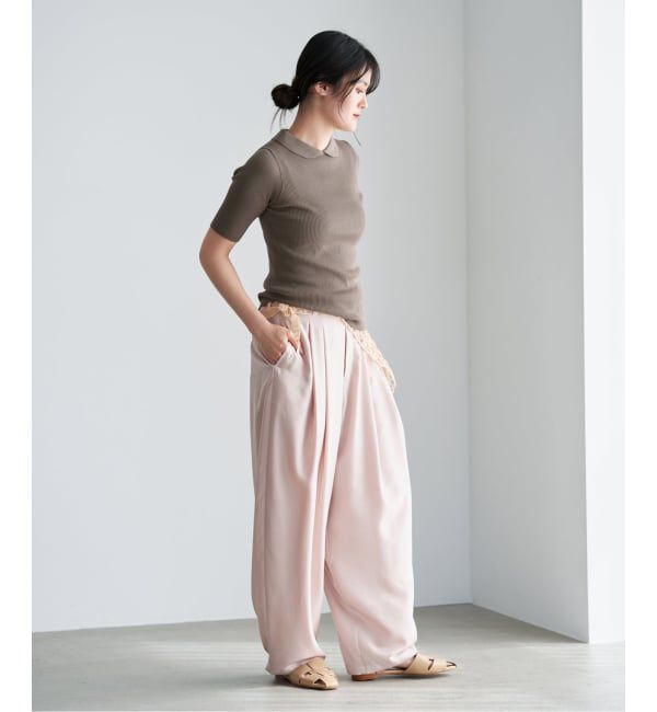 IENA「《予約》ECO SPLASH襟付きプルオーバー」|ニット・セーター|