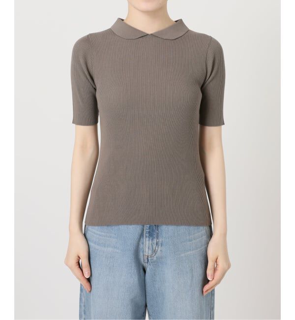 IENA「《予約》ECO SPLASH襟付きプルオーバー」|ニット・セーター|