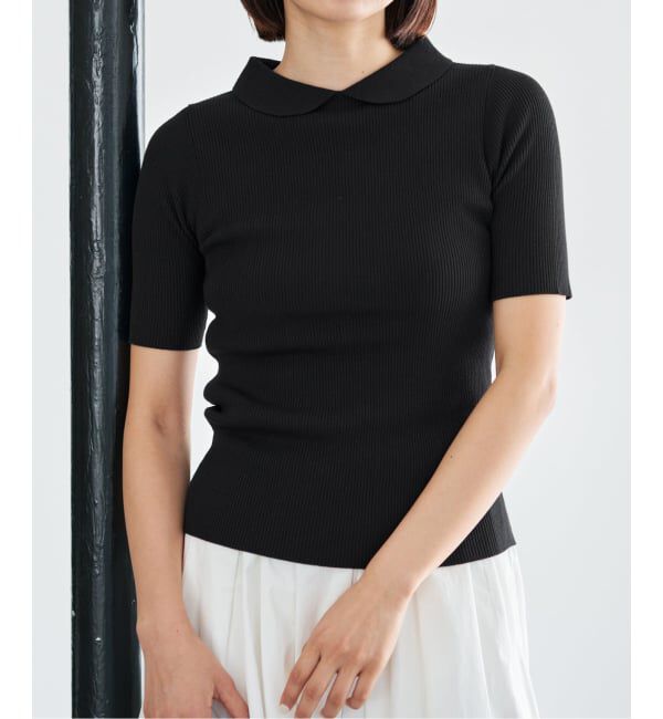 IENA「《予約》ECO SPLASH襟付きプルオーバー」|ニット・セーター|